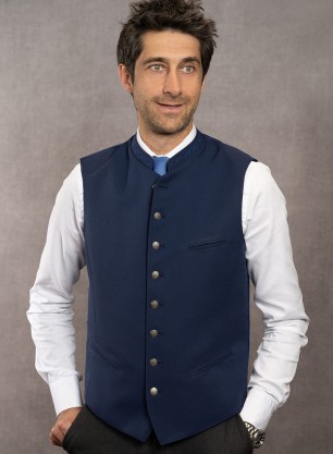 Weste Christof blau