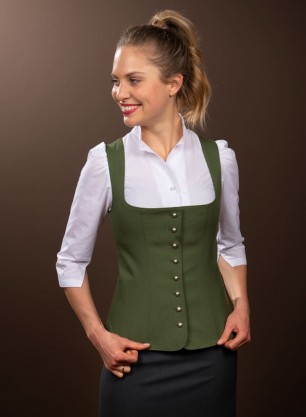Weste Christine moosgrün
